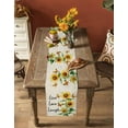 thumbnail image 4 of Table Runner Dresser Scarf 13 x 36 Inch Live Love Laugh Sunflower Farmhouse Floral Butterfly Vintage Table Runners Non-Slip Heat Kitchen Dining Table Decor for Indoor Outdoor Home Party Decoration, 4 of 7