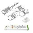 thumbnail image 1 of Advancent Rebanadora de verduras multiusos, rallador de frutas de acero inoxidable, herramienta de rebanado manual con mango cómodo para restaurante Hone Utensilios de cocina Advancent HA016523-00, 1 of 1