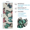 thumbnail image 2 of Butterfly Colorful Wing Pattern Hot Yoga Mat Towel Non Slip for Hot Yoga - Quick-Drying Yoga Mat Cover with 4 Corner Pockets with Travel Bag - Hot Yoga Towel Non Slip 74"x26", 2 of 6