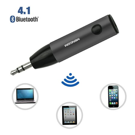 EEEKit Mini Bluetooth V4.1 Receiver Adapter 3.5mm AUX Car Kit /w Microphone for Speaker Headphones Computer