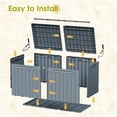 thumbnail image 5 of Homall 98 Gallon Deck Box with Lockable Lid, Waterproof Outdoor Storage Container for Patio, Garden & Backyard, Gray, 5 of 7