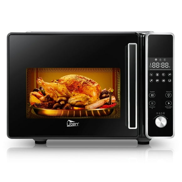 8 IN 1 Large Capacity Countertop Microwave Oven w/LED Display Multi-Functional