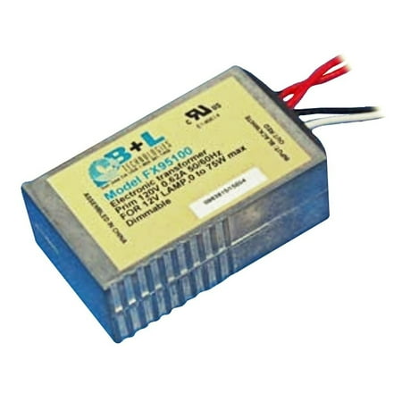 - B and L Technologies 95120 - 75 watt 120 volt Transformer for 12-24 volt Lamps (FX95120 Electronic Transformer 120VAC input, 24VAC Output 75W Maximum)