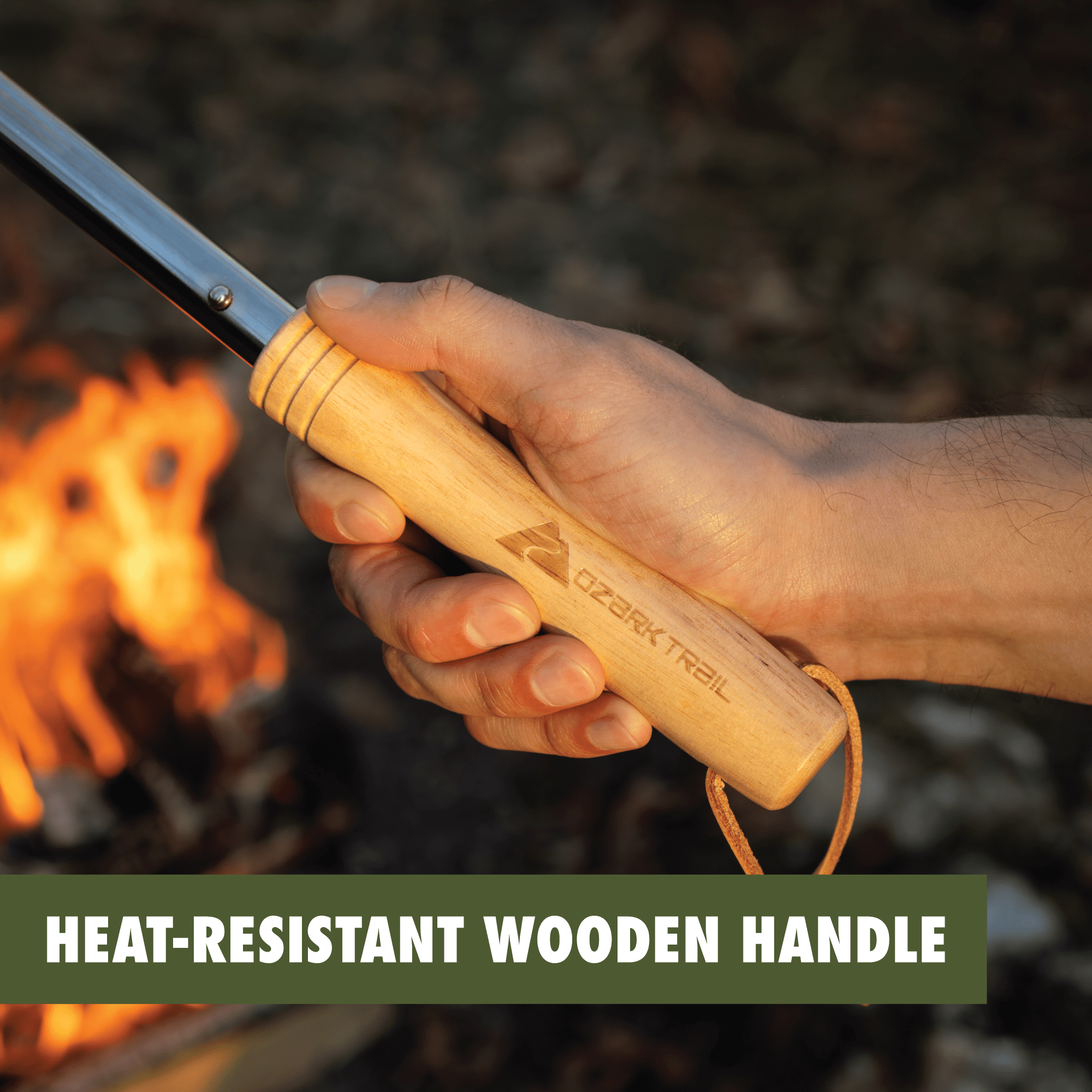 Ozark Trail Extendable Fire Poker, 30 inches, For Stoking Fires