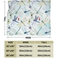 thumbnail image 3 of Dragonfly Throw Blanket Flannel Fleece Bed Blanket Lightweight Cozy Blanket Plush Blanket for Bedroom Living Sofa Car 50"x40", 3 of 6