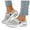 Grey, variant on Slip on Sneaker Open Back Shoes Comfort Walking Shoes Breathable Slippers Closed Toe Slides
