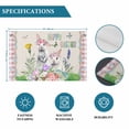 thumbnail image 6 of Easter Placemats Set of 8, Spring Bunny Botanical Flowers Herbs Eggs Plaid Placemats for Dining Table, Place Mats for Kitchen Tabletop, Waterproof Wipeable Dining Table Mats Set, 6 of 9