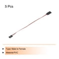 thumbnail image 3 of Cable de extensión de servo de 5 piezas, conector de 3 pines, macho a hembra, 7.9 pulgadas, 26AWG, cable de 30 núcleos para receptor de servo, 3 of 5