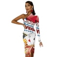 thumbnail image 5 of Las Vegas Casino Gambler Half Dleeve Split Dress summer outfits for women purple dress luxury dresses, 5 of 6