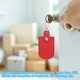 thumbnail image 4 of Uxcell Fob de Llave de Cuero Fobs de Llave de Cuero con Anillos de Llave Soporte de Llaveros DIY para Casa Oficina Llaves de Coche Tarjetas de Identificación Rojo, 4 of 5