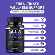 (3 Pack) Slimtide Advanced Daily Health Management Capsules, Slim Tide Advanced Formula (180 Capsules)