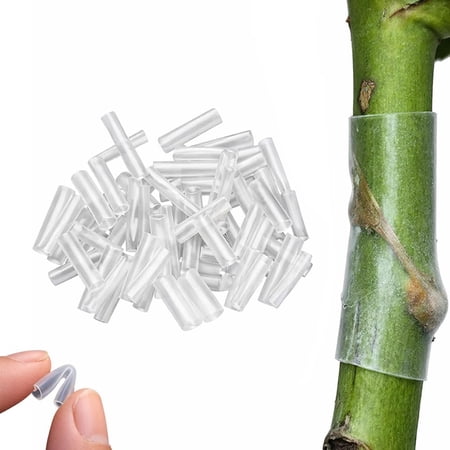 Pekkaxy Silicone Grafting Sleeves for Fruit Trees, Flexible, Durable & Promotes Fruit Tree Healing, 3-7.5mm Tree Trunk Protective Wrapping Sleeve, Grafting Sleeves Tubes for Plant Branches