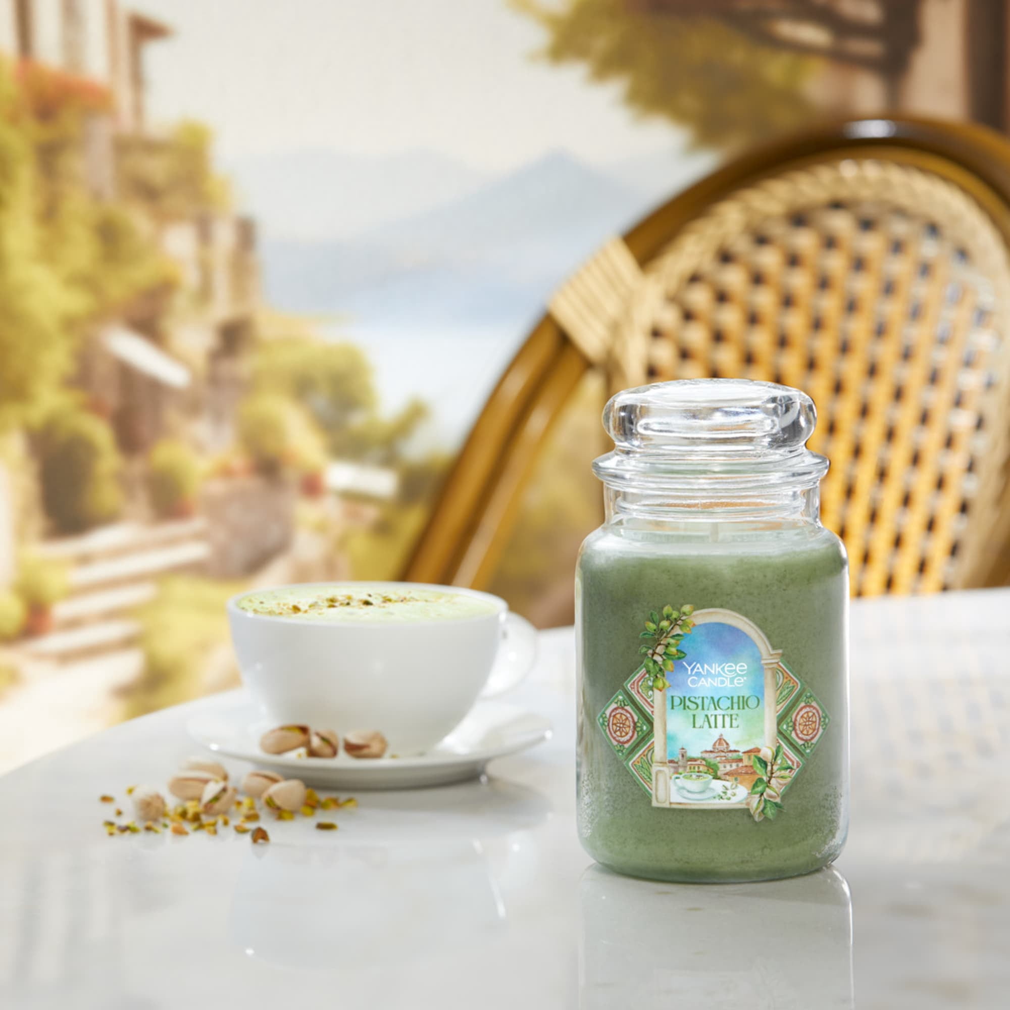 Yankee Candle Pistachio Latte, 22 oz Original Large Jar Candle