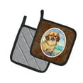 thumbnail image 2 of Carolines Treasures 7078PTHD Tibetan Spaniel Pair of Pot Holders , 7.5HX7.5W, multicolor, 2 of 3