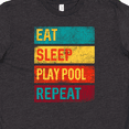 thumbnail image 4 of Inktastic Billiards Eat Sleep Play Pool Repeat Youth T-Shirt, 4 of 5