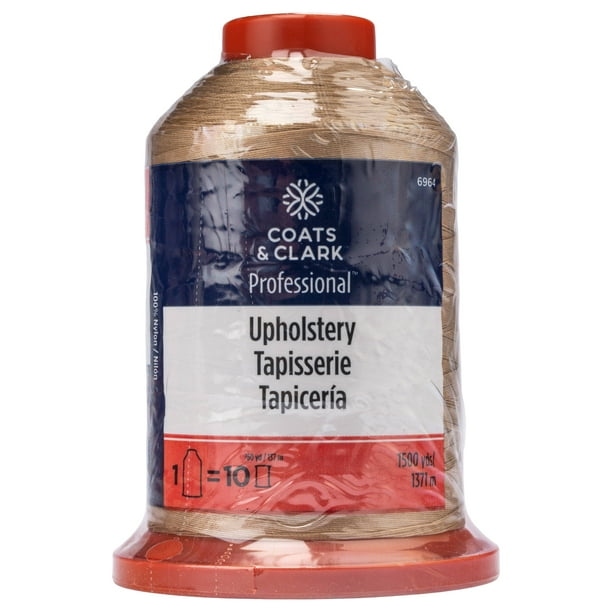 Coats & Clark™ Professional Upholstery Buff Nylon Thread, 1500 Yards 15 Weight