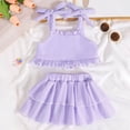 thumbnail image 2 of Toddler Baby Girl Summer Clothes Outfit Funny Letter T Shirt Top Short Set Infant Girl Clothes 6 12 18 months 2T 3T Girls Summer Set 0-5 Years,2-3 Years, 2 of 9