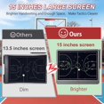 thumbnail image 3 of CHAO Tablero táctico electrónico LCD Baloncesto Hockey Tablero de dibujo de entrenador portátil y borrable para orientación táctica y planificación previa al juego, 3 of 4