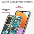 thumbnail image 4 of Allytech Samsung Galaxy A32 4G Case [NOT for A32 5G], Flower Series Crystal Clear Back Cover Flexible TPU Silicone Shockproof Drop Proof Anti-yellow Case Cover for Galaxy A32 4G, Green Flower, 4 of 5