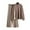 Khaki, variant on Fall Fashion Color Block Knit Outfits for Women 2025 Winter Warm Turtle Neck Long Sleeve Striped Sweaters Casual Pants Wide Leg Long Sweatpants