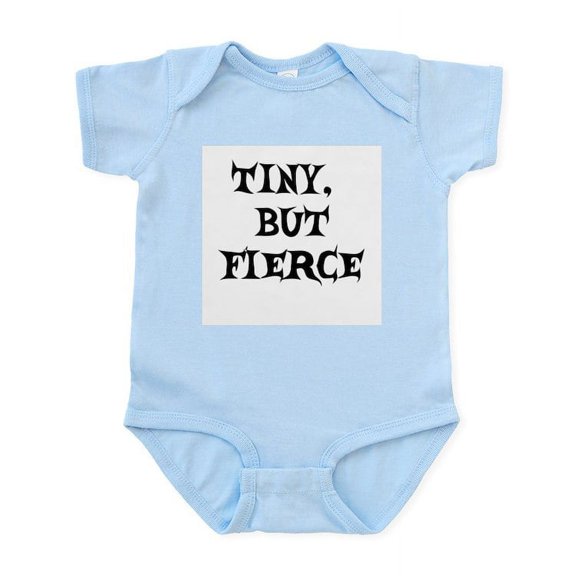 CafePress - Tiny But Fierce Infant Body Suit - Baby Light Bodysuit, Size Newborn - 24 Months