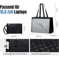 thumbnail image 2 of 2-i-1 väska y lunchväska - 15,6 tum, isolerad lunchväska, kylväska, läckagesäker kylväska, laptopväska para arbete vitWhite, 2 of 5