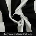 thumbnail image 4 of Ntbay 100% Brushed Microfiber Fitted Crib Sheets, Ultra Cozy and Soft Crib Sheet for Standard Crib and Toddler Mattresses, Boys, Girls, Unisex, 28" x 52", Black Stripes, 4 of 5