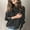 black, variant on 2023 Clearance Women Oversized Turtle Cowl Neck Sweater Knit Long Batwing Sleeve Tunic Pullover Solid Color Winter Jumper Top