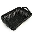 thumbnail image 3 of Rectangular Tray with Wood Handle Basket - Black 15in, 3 of 3