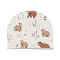 Yayeee Napkin Holder for Table Set of 2 Kitchen Paper Tissue Organization, Gray Bears