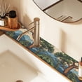thumbnail image 2 of Yayeee Faucet Mat for Kitchen Sink 30" Diatomite Long Splash Guard Pad, Retro Pine Tree, 2 Pack, 2 of 7