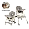 thumbnail image 1 of Silla Periquera Bebé 2 En 1 Motek Brina Reclinable Ruedas Seguridad Reposapie Reclinable Color Gris, 1 of 6