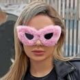 thumbnail image 4 of Women Plush Fuzzy Cat Eye Sunglasses, 4 of 4