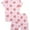 Strawberry Shortcake - Strawberry Dots, variant on Strawberry Shortcake Girls Pajama Set Crewneck Top & Shorts Soft Viscose Blend Sizes 2T10