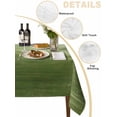 thumbnail image 2 of Sage Green Ombre Table Cloth, Modern Abstract Art Ocean Oil Painting Waterproof Tablecloth for Square Tables, Reusable Washable Fabric Table Cover for Restaurant Kitchen Dining Tables 60"x60", 2 of 6