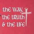 thumbnail image 5 of Wild Bobby The Way, The Truth & The Life Inspirational/Christian Women Tri-Blend Racerback Tank Top, Vintage Red, Medium, 5 of 5