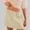 *Beige, variant on Binmer Women's Elastic Waist Drawstring A Line Mini Skirt,Casual Trendy Summer Skirt with Pockets Beige,Women's Plus L