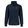 thumbnail image 2 of Women's Cutter & Buck Navy Cleveland Indians Cooperstown Collection Roam Eco Recycled Full-Zip Jacket, 2 of 3