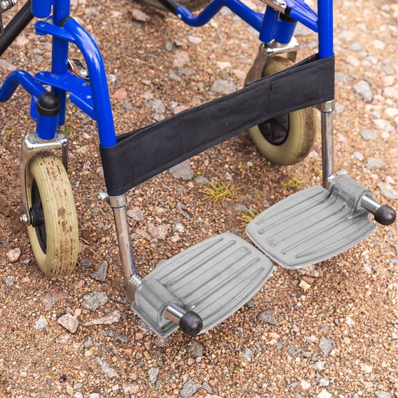 OATIPHO 1Pair Durable Plated Silver Wheelchair Footrest Replacement with Easy Installation and Enhanced Stability