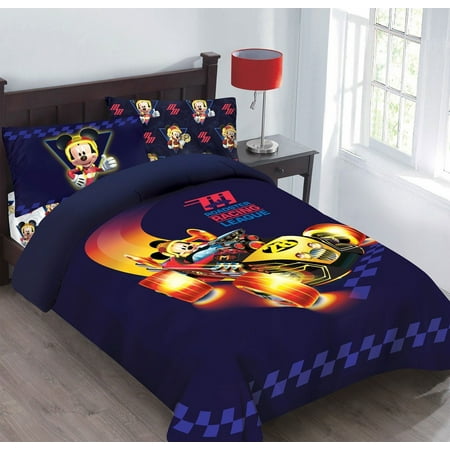 Full Mickey Mouse Disney BED IN A BAG Comforter Set W/Fitted Sheet And ...