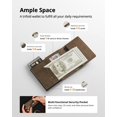 thumbnail image 3 of REJODA-Airtag Wallet for Mens Compatible with Apple AirTag, RFID Blocking Leather Smart Mens Wallet Air Tag Wallets, Pop Up Card Holder with Coin Pocket and ID Window, 3 of 4