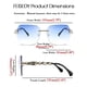 thumbnail image 5 of Gafas de sol clásicas sin montura FEISEDY B2567 con montura metálica para mujer, 5 of 9