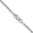 thumbnail image 2 of Sterling Silver Rhodium-Plated 1.75mm Box Chain (18 X 1.75) Made In Italy qbx035r-18, 2 of 5