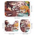 thumbnail image 3 of Toilet Bound Hanako Kun-theme 4-Piece Shower Curtain Set with Rugs, Waterproof Bathroom Decor Set Includes Bath Mat, U-Shaped Rug, Toilet Lid Cover and Curtain with Hooks, 3 of 6