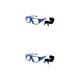 thumbnail image 4 of Jumpingount Gafas deportivas ligeras y duraderas para un estilo de vida activo Gafas de seguridad Gafas de seguridad Gafas multifuncionales Azul Azul transparente 2piezas, 4 of 6