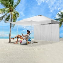 Winado Outdoor Pop up Canopy 10'x10' Tent Camping Sun Shelter-Series Party Tent 300 Sq. Ft of Shade (White)