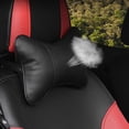 thumbnail image 6 of PU Leather Car Seat Headrest Restraint with Breathable Mesh, Neck Protection and Safety Features for Drivers, 6 of 8