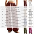 thumbnail image 4 of Puntoco Women's Boho Harem Pants Baggy Sweatpants with Pockets Drawstring Waist, Jogger Pants, Casual, Wide Leg Gym Pants White-C, 4 of 8