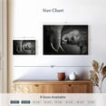 thumbnail image 4 of Elephant Stock Elephant Affection Wall Art - Horizontal Canvas Wall Art - Living Room Wall Decor - Animal Canvas - Black And Gray Decor - 12" x 8", 4 of 8