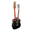 thumbnail image 5 of 12/6 Strings Acoustic Double Neck, Double Sided Busuyi Guitar 2021 NPT BrownBlack, 5 of 10